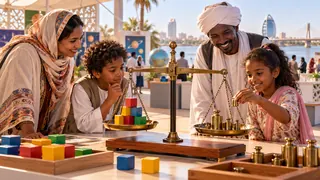 مشهد توضيحي من معرض علوم خيالي في الخرطوم، في زمن معاصر.