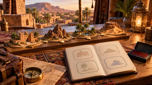 مشهد توضيحي من معرض رحلات مصغرة في أطار، في زمن معاصر.